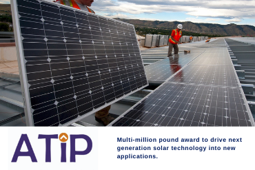 Graphic: £6m award for solar technology.